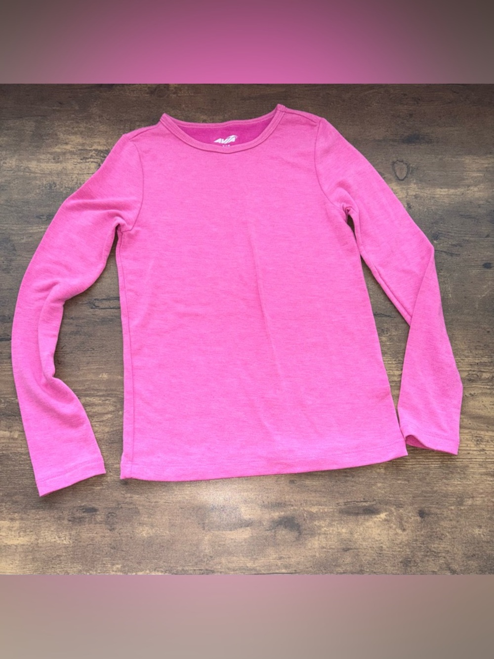 Avia Pink Long-Sleeve Crew Neck Tee